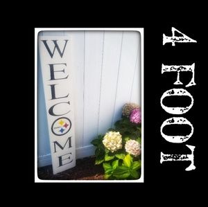 Steelers 4 Foot Wooden Porch Decor